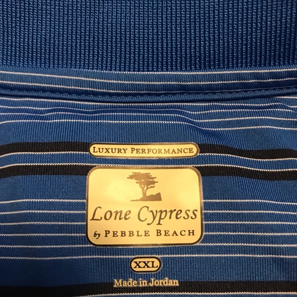 LONE CYPRESS by Pebble Beach Golf Shirt Luxury Performance XXL - Picture 3 of 8